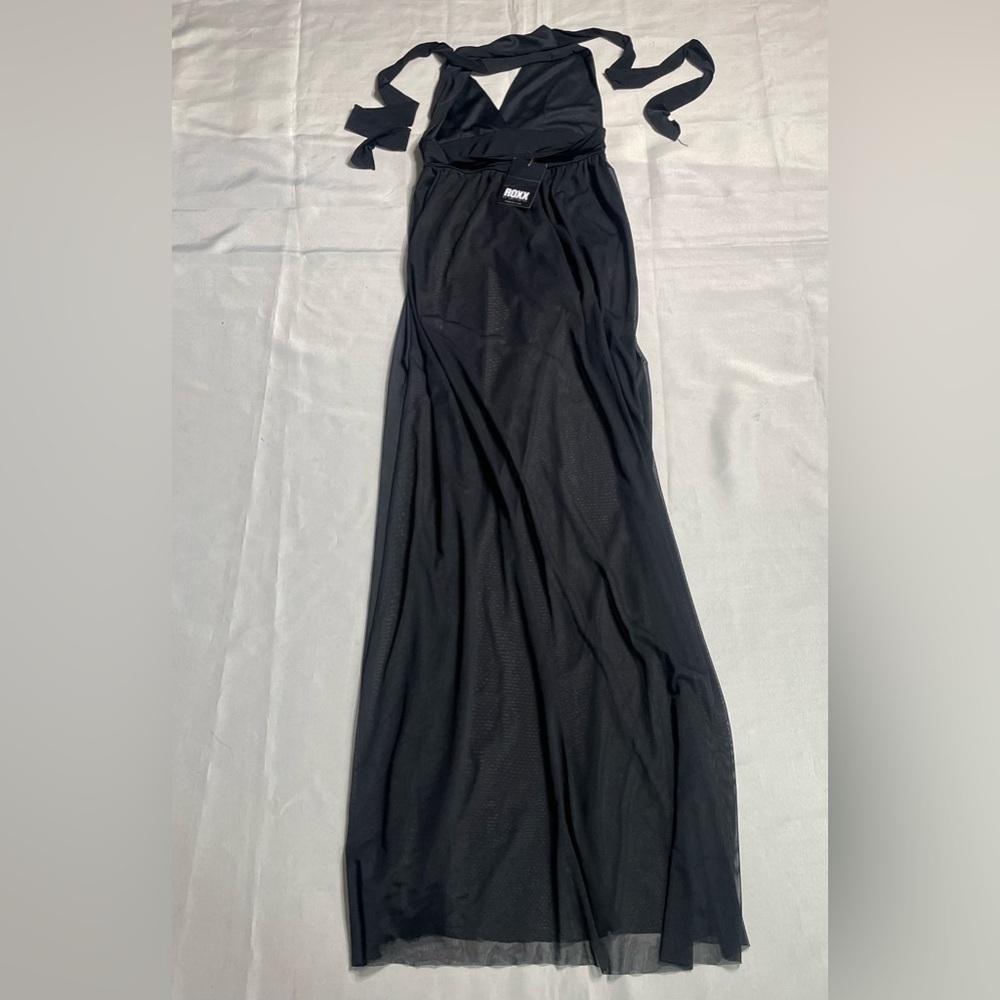 NEW ROXX Black Halter Maxi Dress / Pool wear - Picture 9 of 9